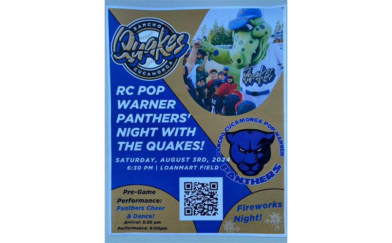 RC Pop Warner Quakes Night!